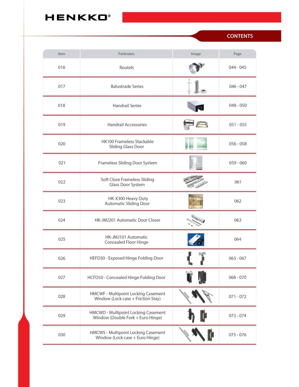 HENKKO Catalog V8 - 03 HENKKO Catalog V8 - 03 HENKKO Catalog V8 Aluminium System Catalog & Brochure