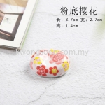 Japanese Style Ceramic Chopstick Rest - Pink Base with Cherry Blossom 日式和风陶瓷筷子架筷托-粉底樱花