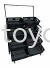 4 Tier Fruits & Vegetable Stand Fruits & Vegetable Rack Retail Display Rack