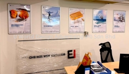 CUSTOM ALUMINIUM POSTER FRAME & INDOOR DISPLAY SIGNAGE | WALL MOUNTED POSTER HOLDER | KL KUALA LUMPU