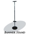 604002 - BANNER STAND ROUND PLATE BANNER STANDS