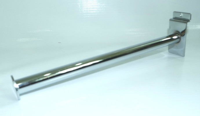 861601-861602 HORIZONTAL SLATWALL ROD w M/PLATE STOPPER