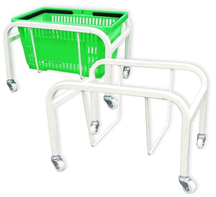 172201WH - Basket Storage Tray (White) 