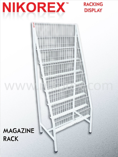 345002 - MAGAZINE RACK 7 LAYERS 56"H x 36"L