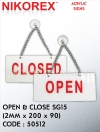 50512-OPEN & CLOSE SG15(2MMX200X90) SIGNS PLATE ORGANIZERS & DISPLAY