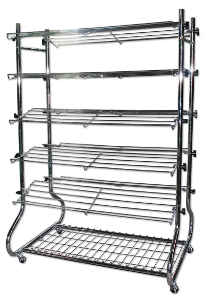 355003 - CHROME SHOE RACK 2 SIDED 3065-1 TW