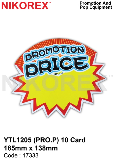 670317 - SALES CARD L1205 (10PCS) ''PROMOTION"