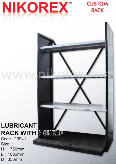 23941-LUBRICANT RACK 1750HX1000LX350MMD WITH 3 SHELF