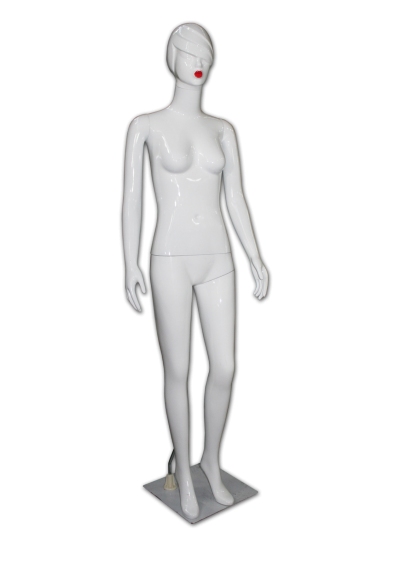 433052WH C FEMALE PLASTIC MANNEQUIN G/WHITE (B)