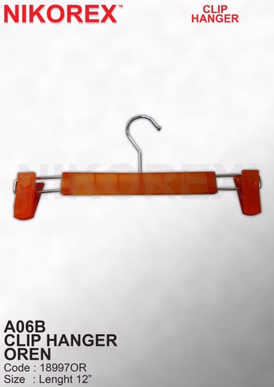 505001OR - Clip Hanger A06B Orange (10pcs)