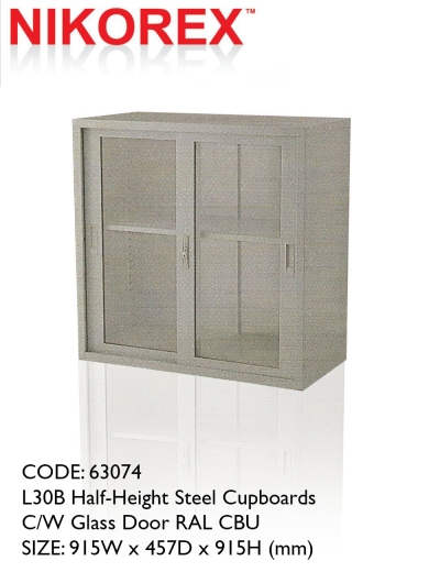 750203 - GLASS DOOR CUPBOARD 3'H (L35B)