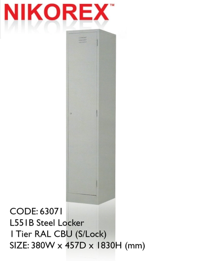 750401 - LOCKER 1 DOOR 6'H (L551B)