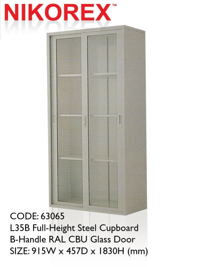750303 - GLASS DOOR CUPBOARD 6'H (L34B)