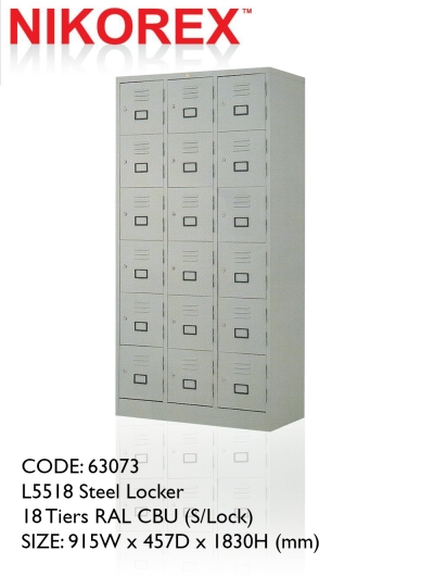 750404 - LOCKER 18 DOOR 6'H (L5518)