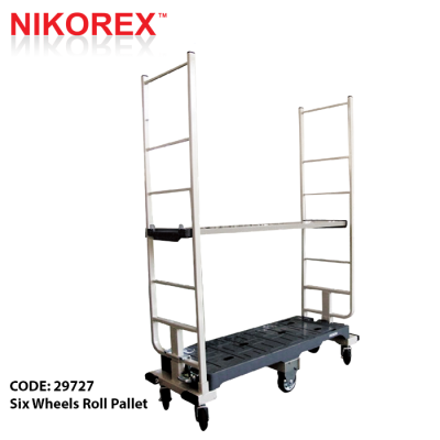 260301 - Six Wheels Goods Trolley (Plastic Base) 