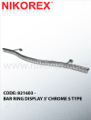 821603 - BAR RING DISPLAY 3' CHROME S TYPE SQUARE AND ROUND BAR ACCESSORIES