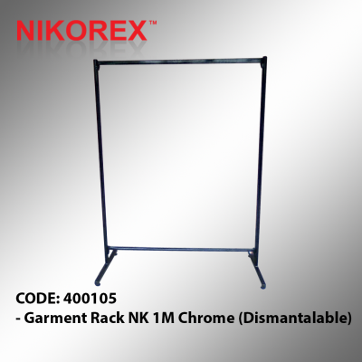 400105 - Garment Rack NK 1M Chrome (Dismantalable)