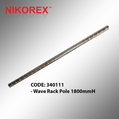 340111 C Wave Rack Pole 1800mmH