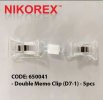 650041 - Double Memo Clip (D7-1) - 5pcs POP CLIP & FRAME POP CLIPS & STANDS