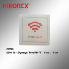 680013 - Signage Free Wi-Fi 11cm x 11cm SIGNAGE PLATE SALES & PROMOTION CARDS