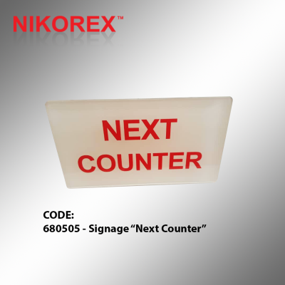 680505 - Signage Next Counter