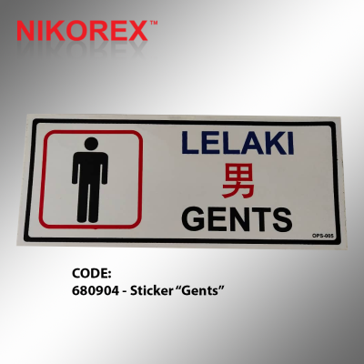 681004 - Sticker Gents