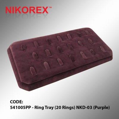 541005PP - Ring Tray (20 Rings) NKD-03 (Purple)