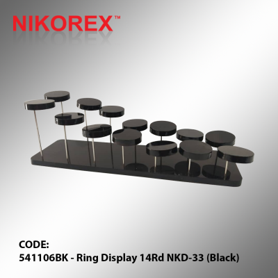 541106BK - Ring Display 14Rd NKD-33 (Black)