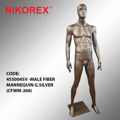 455004SV -MALE FIBER MANNEQUIN G.SILVER (CFWM-268)