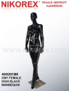 450201BK - FEMALE FIBER MANNEQUIN G.BLACK (GW1) Female Abstract MANNEQUINS