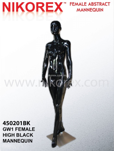 450201BK - FEMALE FIBER MANNEQUIN G.BLACK (GW1)