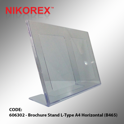 606302 - Brochure Stand L-Type A4 Horizontal (B465)