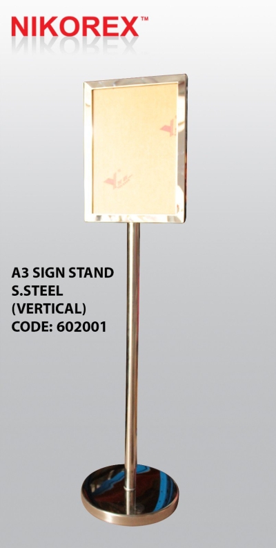 602001 - SS SIGNAGE STAND A3 (VERTICAL)