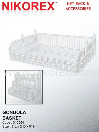 310554 - GONDOLA BASKET 3'L X 2'D X 9"H