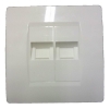 DCOM Face Plate 45 Degree Double Port Telephone Accessories Telephone Components