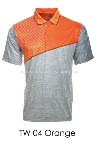 TW 04 Orange Misty Golf T Shirt
