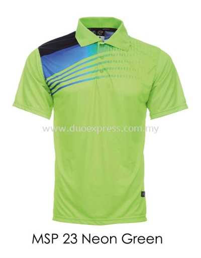 MSP 23 Neon Green Collar T Shirt