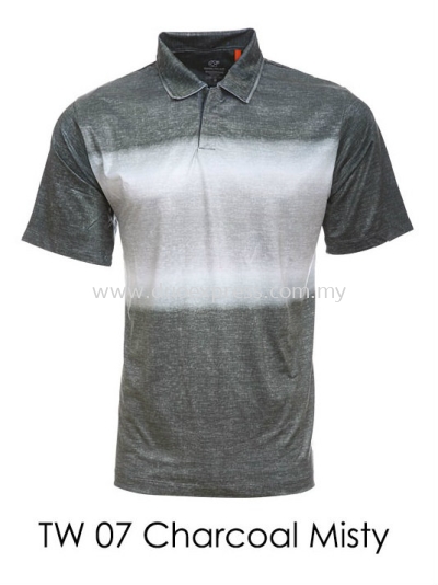 TW 07 Charcoal Misty Golf T Shirt