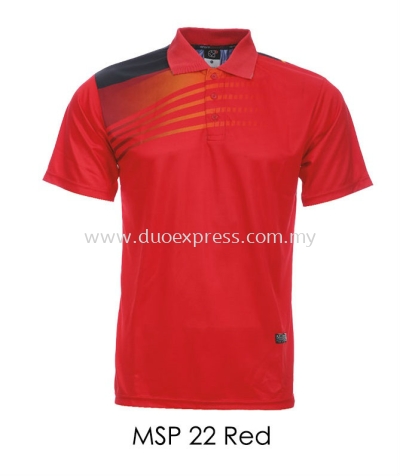 MSP 22 Red Collar T Shirt