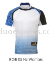 RGB 05 NZ Warriors Jersi t shirt Sublimation- ReadyMade Baju Uniform Ready Made Promosi