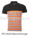 PST 03 02 Black Orange T-Shirt Baju Polo T Cotton- ReadyMade Baju Uniform Ready Made Promosi