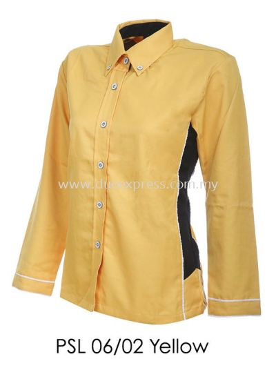 PSL 06 02 Yellow Ladies Corporate Shirt