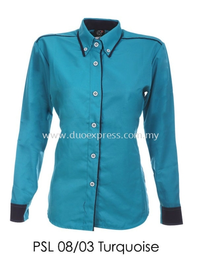 PSL 08 03 Turquoise Ladies Corporate Shirt