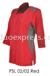 PSL 02 02 Red Ladies Corporate Shirt Baju F1 Korporat Ladies Ready Made Baju Uniform Ready Made Promosi