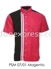 PSM 07 01 Magenta Unisex Corporate Shirt Baju F1 Korporat Unisex Ready Made Baju Uniform Ready Made Promosi