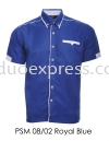 PSM 08 02 Royal Blue Unisex Corporate Shirt Baju F1 Korporat Unisex Ready Made Baju Uniform Ready Made Promosi