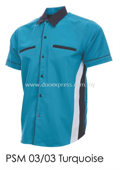 PSM 03 03 Turquoise Unisex Corporate Shirt