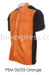 PSM 05 03 Orange Unisex Corporate Shirt Baju F1 Korporat Unisex Ready Made Baju Uniform Ready Made Promosi