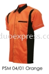 PSM 04 01 Orange Unisex Corporate Shirt Baju F1 Korporat Unisex Ready Made Baju Uniform Ready Made Promosi