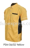 PSM 06 02 Yellow Unisex Corporate Shirt Baju F1 Korporat Unisex Ready Made Baju Uniform Ready Made Promosi